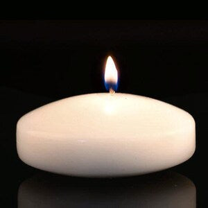 Vela flotante rosa rubor de 3", juego de 4 velas, sin perfume.