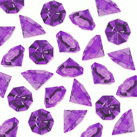 *Ausverkauf* Jumbo Lavender Sparkling Gems – Vasendekorationen & Tischstreuer