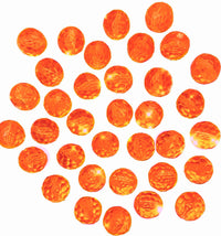 Gemas redondas de color naranja brillante, bolsa de 1 libra, decoración de jarrón y dispersión de mesa