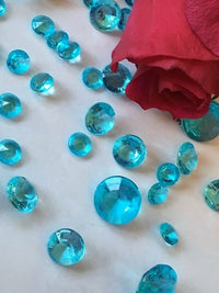 אבני חן - ג'מבו ומגוון גדלים פיזור שולחן וקישוטי אגרטל