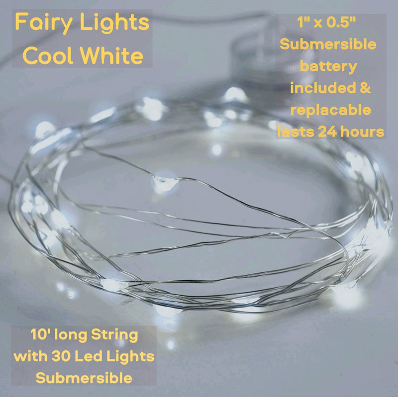 Feenhafte LED-Lichterkette – Wahl zwischen warmweiß oder weiß – Girlande – wasserdicht