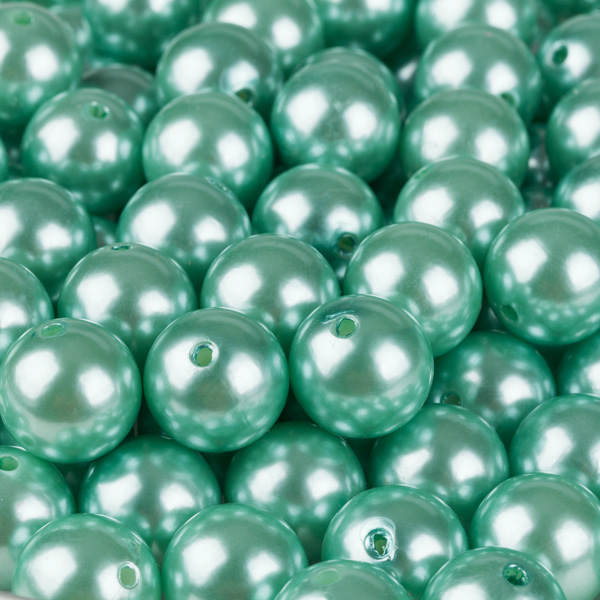 Mint Green Pearls - 1.10 Pound Bag - Will float in the Transparent Gels (not included)