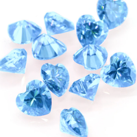 Floating Crystal Blue Hearts - Large 1.75"ea - Fills 1 GL For Your Vases - With Transparent Gels Measured Kit For The Floating effect - Vase Centerpiece Decorations