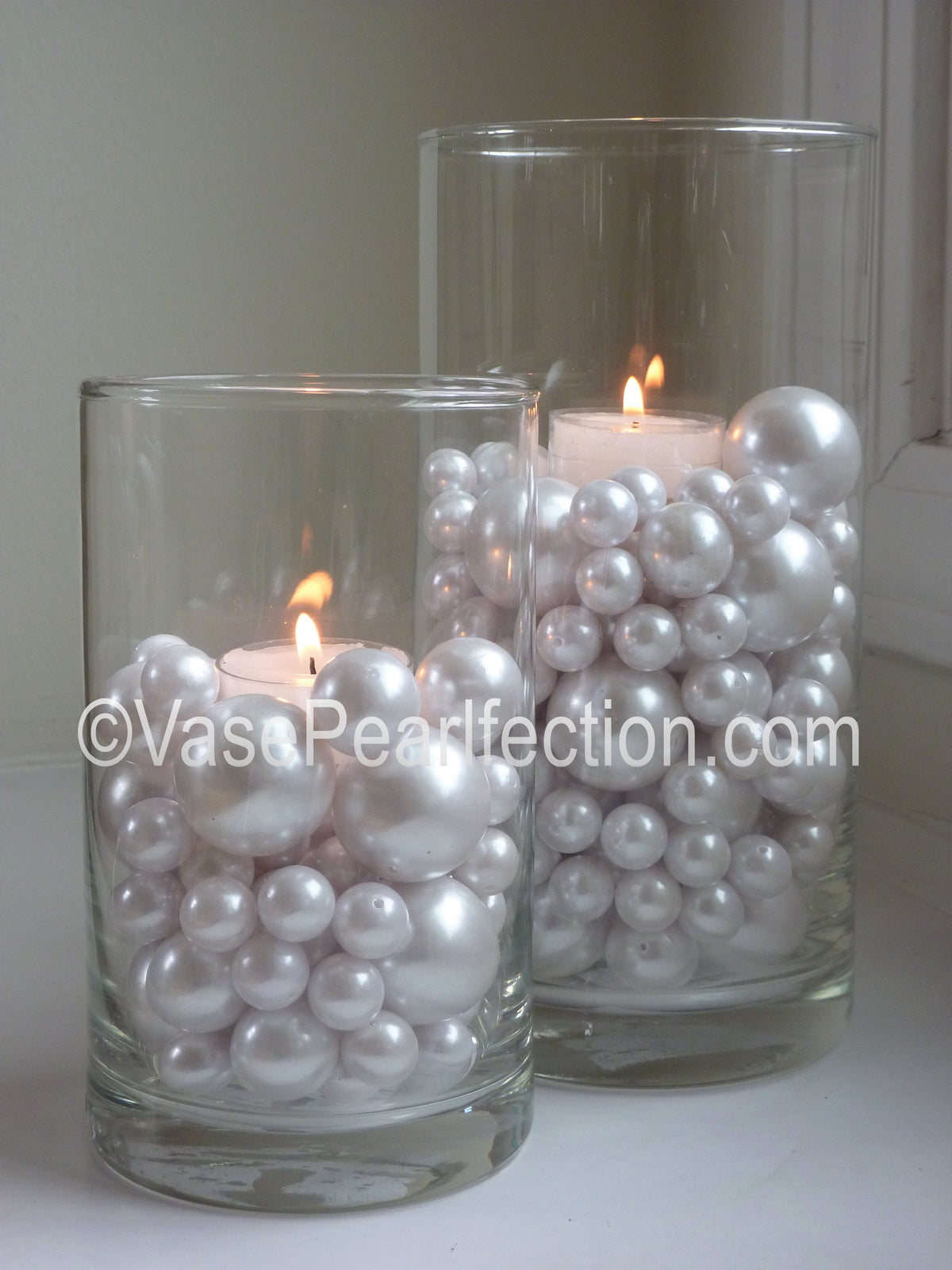 24 Floating Transparent Tea Light Candles - Unscented