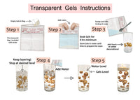 Event Pks Transparent Water Gels Premeasured Kits-Each Fills 5 GL of Gels Floating Your Vase Decorations-No Guessing-Best Results-Not Including Pearls