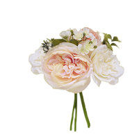 Spring Rose Bouquet - Ivory, Blush, & Peach