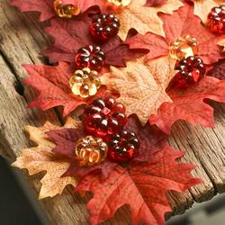 50 gemas de calabaza y hojas realistas - Decoraciones de mesa
