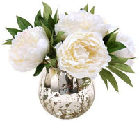 7 شجيرة زهور الربيع العائمة - أبيض / أوف وايت - ديكور مزهرية