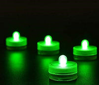 Luces de té LED sumergibles verdes - a prueba de agua