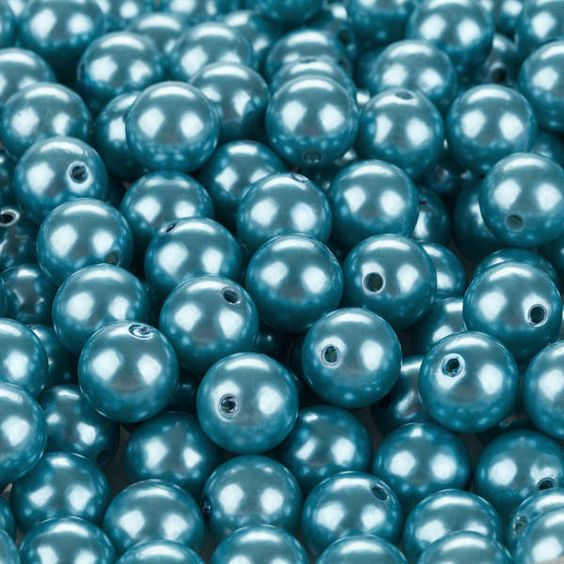 Teal Blue Pearls
