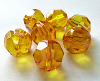 *Ausverkauf* Runde facettierte goldene Edelsteine ​​– 1-Pfund-Beutel – Vasendekorationen und Tischstreuer