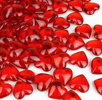 Dispersión de mesa de corazones rojos - 95 ud