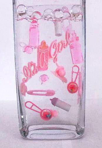 100 "Floating" Pink Baby Shower - Jumbo/verschiedene Größen Vasenfüller zum Dekorieren von Tafelaufsätzen